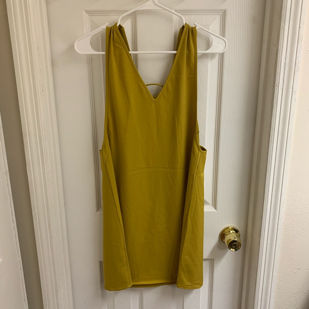 NWOT Mustard dress - Picture 2 of 3